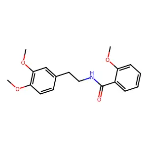N-[2-(3,4-dimethoxyphenyl)ethyl]-2-methoxybenzamide structure