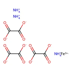 草酸铁铵 structure