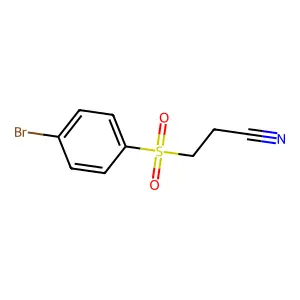 3-((4-Bromophenyl)sulfonyl)propanenitrile structure