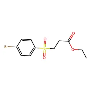 Ethyl 3-[(4-bromophenyl)sulfonyl]propanoate structure