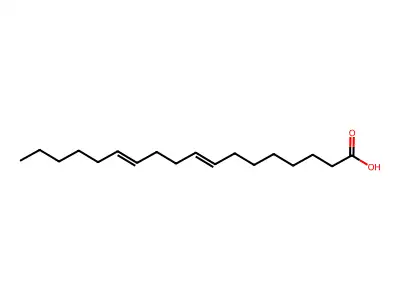 Octadeca-8,12-dienoic acid structure