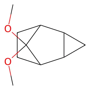 Tricyclo(3.2.1.02,4)octane, 8,8-dimethoxy-, (1alpha,2beta,4beta,5alpha)- structure