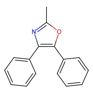 Oxazole, 2-methyl-4,5-diphenyl- structure
