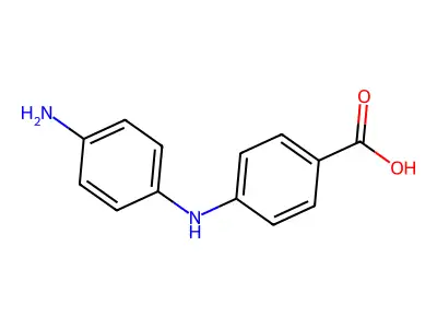 4-((4-Aminophenyl)amino)benzoic acid structure