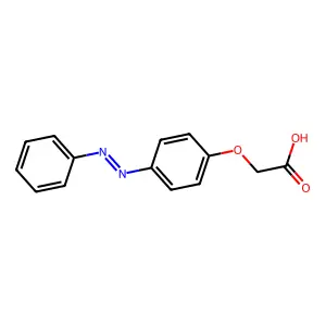 4-Phenylazophenoxyacetic acid structure