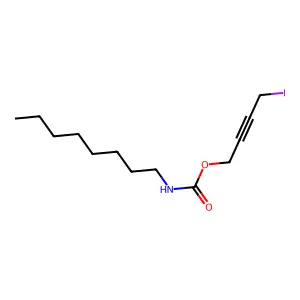 辛基氨基甲酸4-碘-2-丁炔基酯 structure