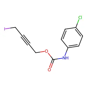 对氯苯胺基甲酸4-碘-2-丁炔基酯 structure