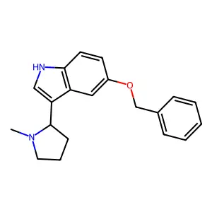 5-(Benzyloxy)-3-(1-methylpyrrolidin-2-yl)-1H-indole structure