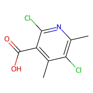 2,5-二氯-4,6-二甲基烟酸 structure