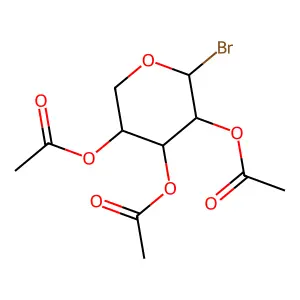 beta-L-Arabinopyranosyl bromide, triacetate structure