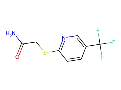 2-[5-(Trifluoromethyl)pyridin-2-yl]sulfanylacetamide structure