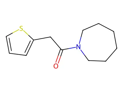 1-(Azepan-1-yl)-2-thiophen-2-ylethanone structure