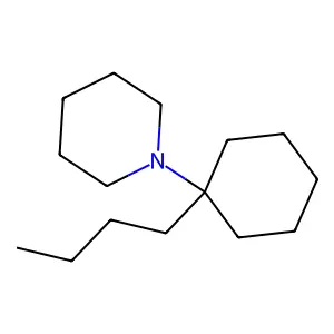 Piperidine, 1-(1-butylcyclohexyl)- structure
