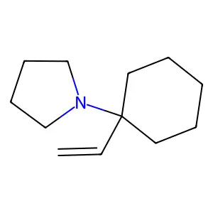 Pyrrolidine, 1-(1-vinylcyclohexyl)- structure