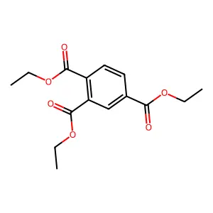 1,2,4-Benzenetricarboxylic acid, triethyl ester structure