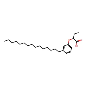 2-(3-十五烷基苯氧基)丁酸 structure