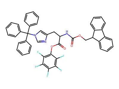 Fmoc-d-his(trt)-opfp structure