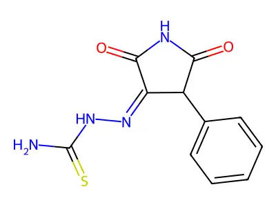 Hydrazinecarbothioamide,2-(2,5-dioxo-4-phenyl-3-pyrrolidinylidene)- structure