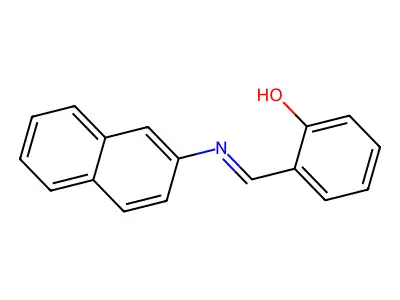 Phenol, 2-[(2-naphthalenylimino)methyl]- structure