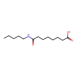 8-Oxo-8-(pentylamino)octanoic acid structure