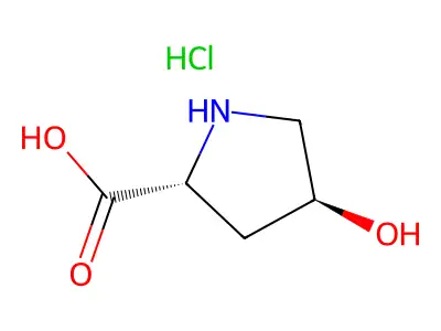 (2R,4S)-4-羟基吡咯烷-2-甲酸 structure