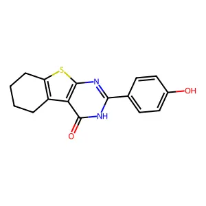 2-(4-Hydroxyphenyl)-5,6,7,8-tetrahydro[1]benzothieno[2,3-d]pyrimidin-4-ol structure