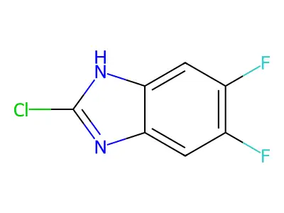 2-chloro-5,6-difluoro-1H-benzimidazole structure