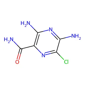 3,5-Diamino-6-chloropyrazine-2-carboxamide structure