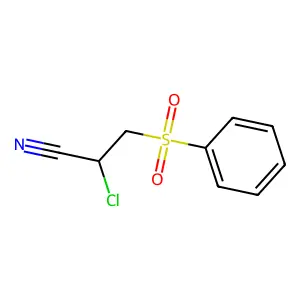 3-(苯磺酰基)-2-氯丙腈 structure