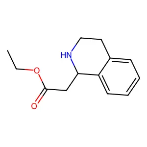 (1,2,3,4-Tetrahydro-isoquinolin-1-YL)-acetic acid ethyl ester structure