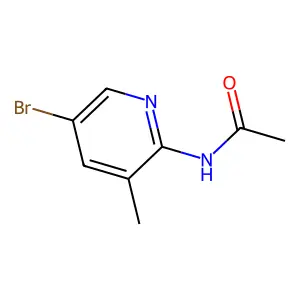 2-Acetylamino-5-bromo-3-methylpyridine structure