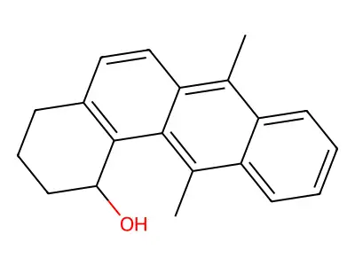 Benz(a)anthracen-1-ol, 1,2,3,4-tetrahydro-7,12-dimethyl- structure