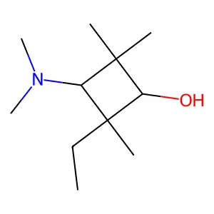 Cyclobutanol, 3-(dimethylamino)-2-ethyl-2,4,4-trimethyl- structure