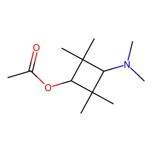 Cyclobutanol, 3-(dimethylamino)-2,2,4,4-tetramethyl-, acetate structure