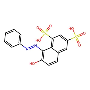 1,3-Naphthalenedisulfonic acid, 7-hydroxy-8-(2-phenyldiazenyl) structure