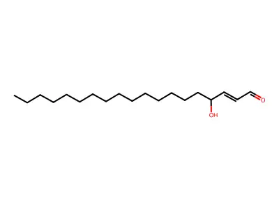 4-Hydroxynonadec-2-enal structure