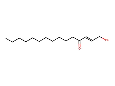 1-Hydroxypentadec-2-en-4-one structure