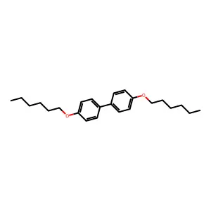 4,4'-Bis(hexyloxy)biphenyl structure