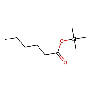 Hexanoic acid, trimethylsilyl ester structure