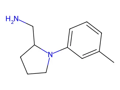 [1-(3-Methylphenyl)pyrrolidin-2-yl]methanamine structure