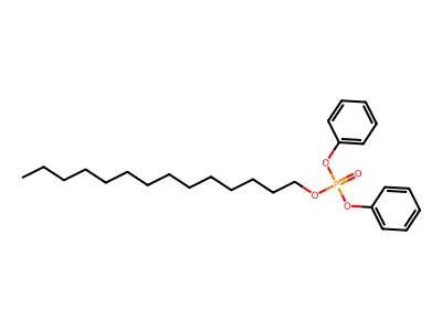 磷酸二苯基十四烷基酯 structure