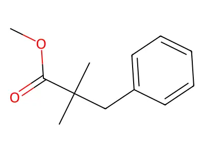Methyl 2,2-dimethyl-3-phenylpropanoate structure