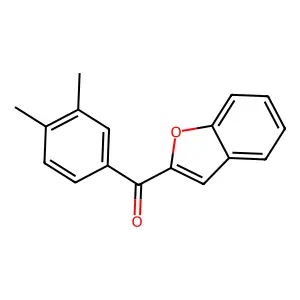 1-Benzofuran-2-yl(3,4-dimethylphenyl)methanone structure