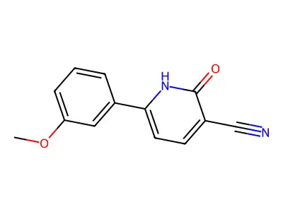 6-(3-Methoxyphenyl)-2-oxo-1,2-dihydro-3-pyridinecarbonitrile structure