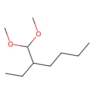 3-(二甲氧基甲基)庚烷 structure