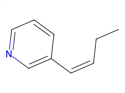 3-[(Z)-but-1-enyl]pyridine structure