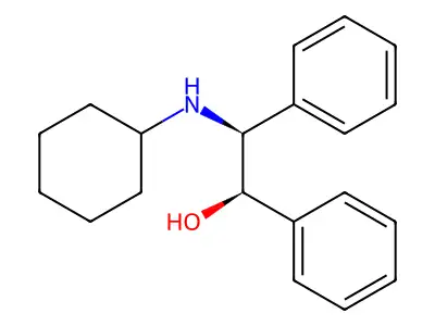 2-(Cyclohexylamino)-1,2-diphenylethanol structure