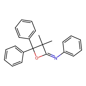 3,3-dimethyl-N,4,4-triphenyloxetan-2-imine structure