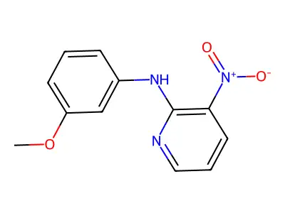 N-(3-methoxyphenyl)-3-nitro-2-Pyridinamine structure