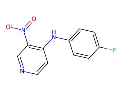 N-(4-fluorophenyl)-3-nitropyridin-4-amine structure